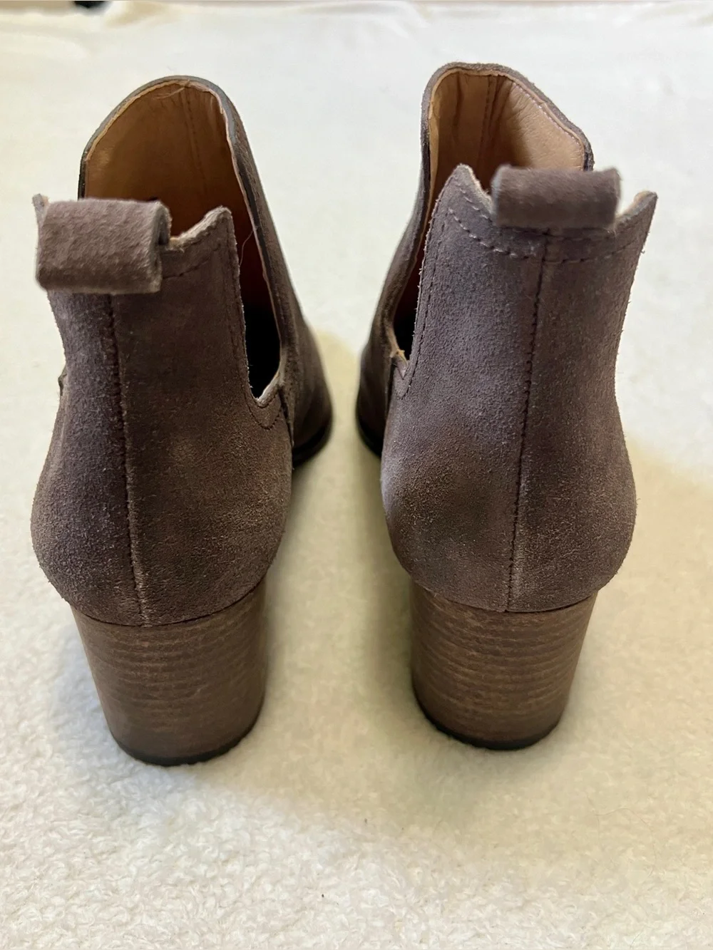Lucky Brand Jabilo Leather Suede Booties - Size 7.5